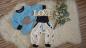 Preview: Kombination: Raglanshirt & Checkerhose Gr. 74 "Wale, Segelboote und Elefant"