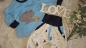 Preview: Kombination: Raglanshirt & Checkerhose Gr. 74 "Wale, Segelboote und Elefant"