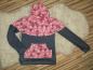 Preview: Loopkragenhoodie Gr. 134/140 "Dreiecke"