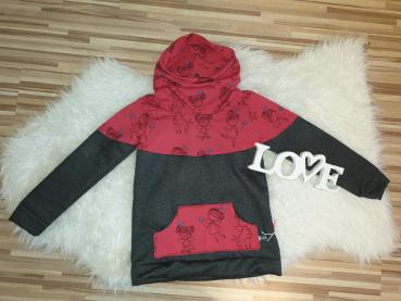 Loopkragenhoodie Gr. 122/128 "Zauberfee"