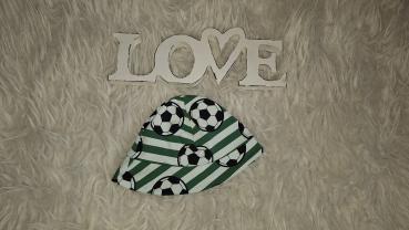 Sommermütze mit Nackenschutz, Kopfumfang bis 38cm "Fussball"