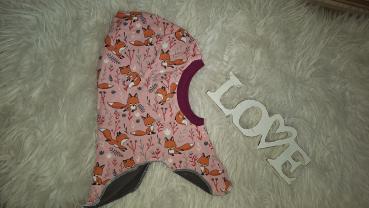 Schlupfmütze KU 50-52cm "Füchse"
