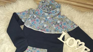 Preview: Loopkragenhoodie Gr. 122/128 