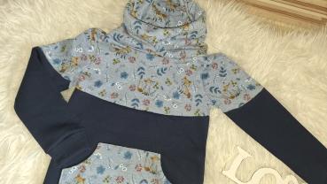 Preview: Loopkragenhoodie Gr. 110/116 