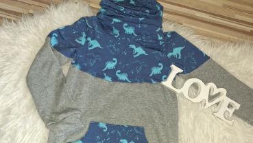 Preview: Loopkragenhoodie Gr. 134/140 