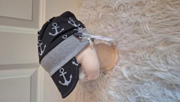 Schirmmütze im Beaniestyle KU 50-52cm "Anker"