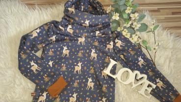 Preview: Loopkragenhoodie Gr. 122/128 
