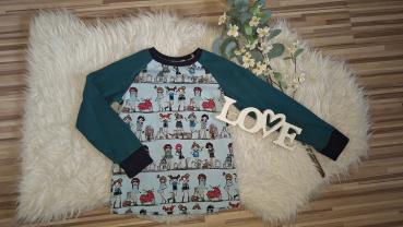 Raglanshirt Gr. 122/128 "Girls"