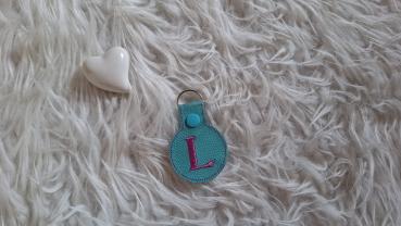 Lederschlüsselanhänger Buchstabe "L"