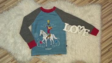 Raglanshirt Gr. 110/116 "Bibi und Sabrina"