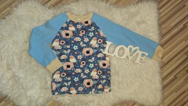 Raglanshirt Gr. 110/116 "Rotkehlchen"