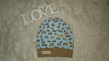 Beanie Kopfumfang ab 56cm "Baufahrzeuge"