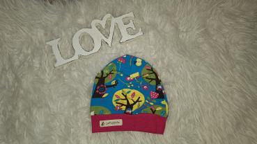 Beanie Kopfumfang 47-49cm "Eulenwäldchen"