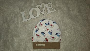Beanie Kopfumfang 47-49cm "Segelboot"