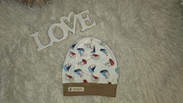 Beanie Kopfumfang 50-52cm "Segelboot"