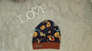 Beanie Kopfumfang 50-52cm "Waldtiere"