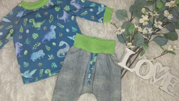 Preview: Kombination: Raglanshirt & Baggyhose Gr. 68 
