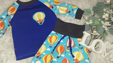 Preview: Kombination: Raglanshirt & Checkerhose Gr. 74 