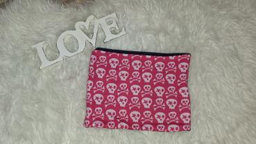 Loop groß "Skulls pink"