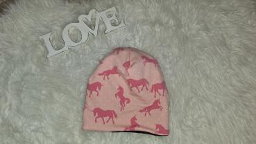 Beanie Kopfumfang 49-52cm "Einhörner"
