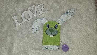 Waschlappen Hase "Eukalyptus"