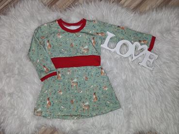 Langarmkleid Gr. 74/80 "Winterzeit"