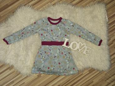 Langarmkleid Gr. 98/104 "Wintertime"