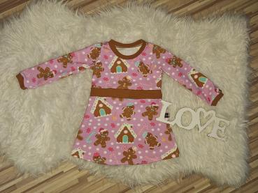 Langarmkleid Gr. 74/80 "Lebkuchenmann"