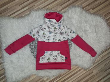 Loopkragenhoodie Gr. 92 "Ballerina"