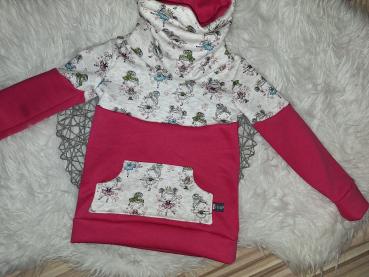 Loopkragenhoodie Gr. 92 "Ballerina"
