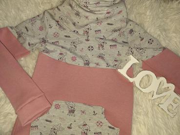 Loopkragenhoodie Gr. 134/140 "Hafenkitz"