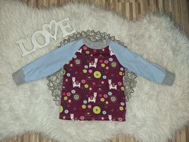 Raglanshirt Gr. 80 "Lama"