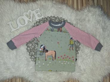 Raglanshirt Gr. 80 "Eselliebe"