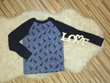 Raglanshirt Gr. 122/128 "Dinosaurier"