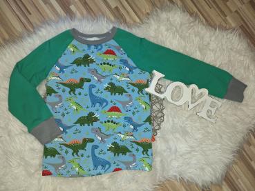Raglanshirt Gr. 110/116 "Dinosaurier"