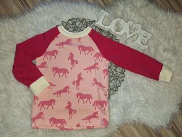 Raglanshirt Gr. 98 "Einhorn"