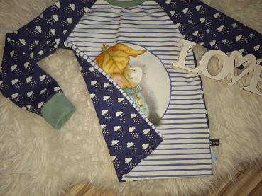 Raglanshirt Gr. 122/128 "Regenspaziergang"