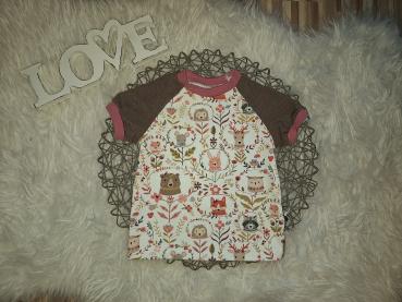 T-Shirt Gr. 74/80 "Waldtiere Boho"