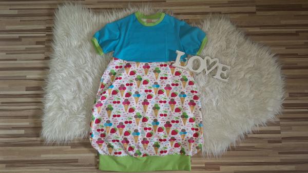 Ballonkleid Gr. 122/128 "Eis"