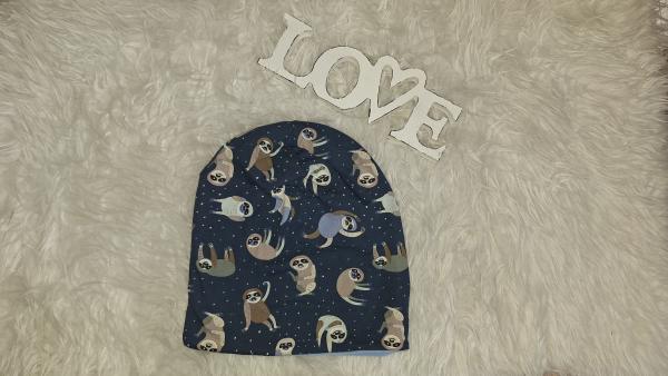 Beanie Kopfumfang 53-56cm "Faultiere"