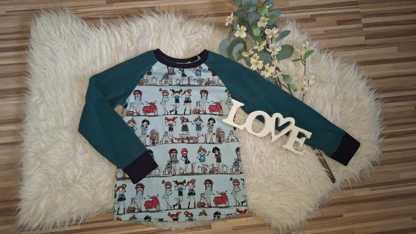 Raglanshirt Gr. 122/128 "Girls"