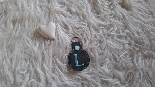 Lederschlüsselanhänger Buchstabe "L"