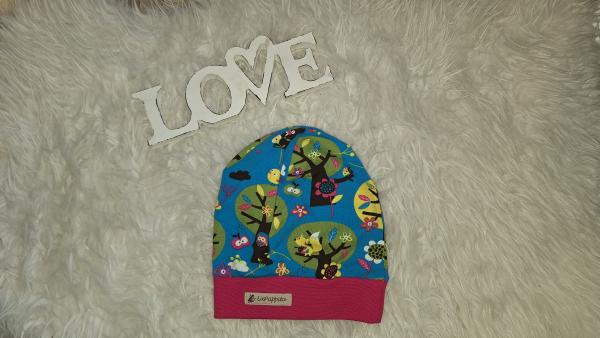 Beanie Kopfumfang 53-55cm "Eulenwäldchen"