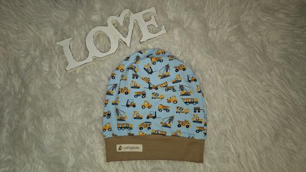 Beanie Kopfumfang ab 56cm "Baufahrzeuge"
