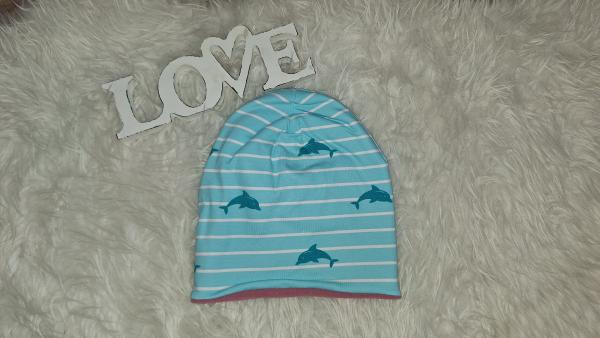 Beanie Kopfumfang 49-52cm "Delphin"