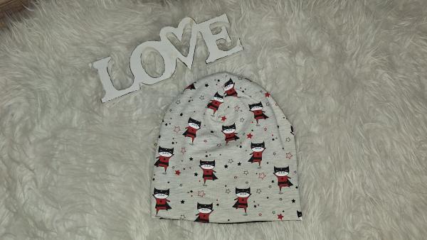 Beanie Kopfumfang 46-48cm "Supercat"