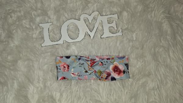 Stirnband Kopfumfang 48-53cm "Blumen"