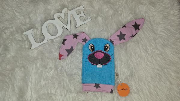 Waschlappen Hase "Sterne"