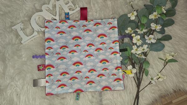 Knister-/Fummeltuch "Regenbogen"