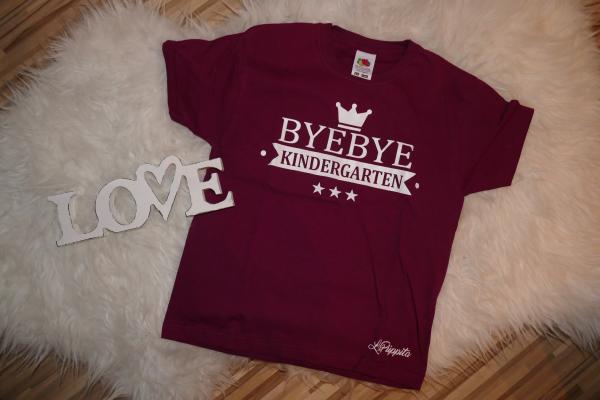 T-Shirt Gr. 116 "ByeBye Kindergarten"